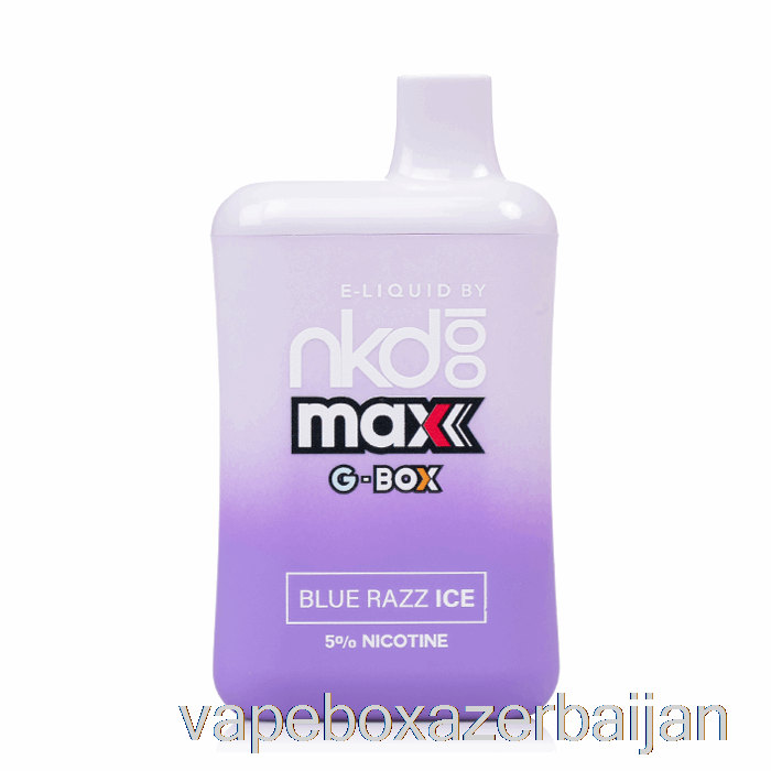 Vape Azerbaijan GBOX x Naked 100 5500 Disposable Blue Razz Ice